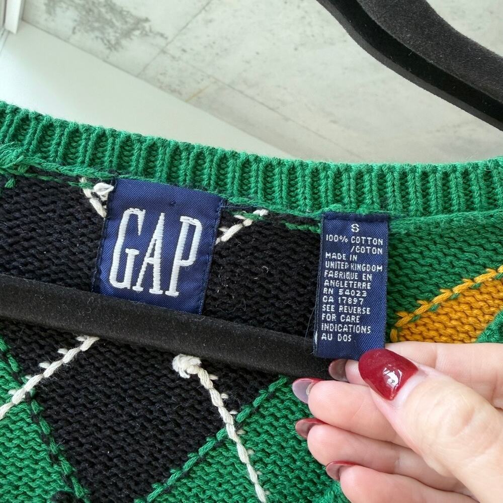 GAP Vintage Argyle Sweater - Picture 4 of 4